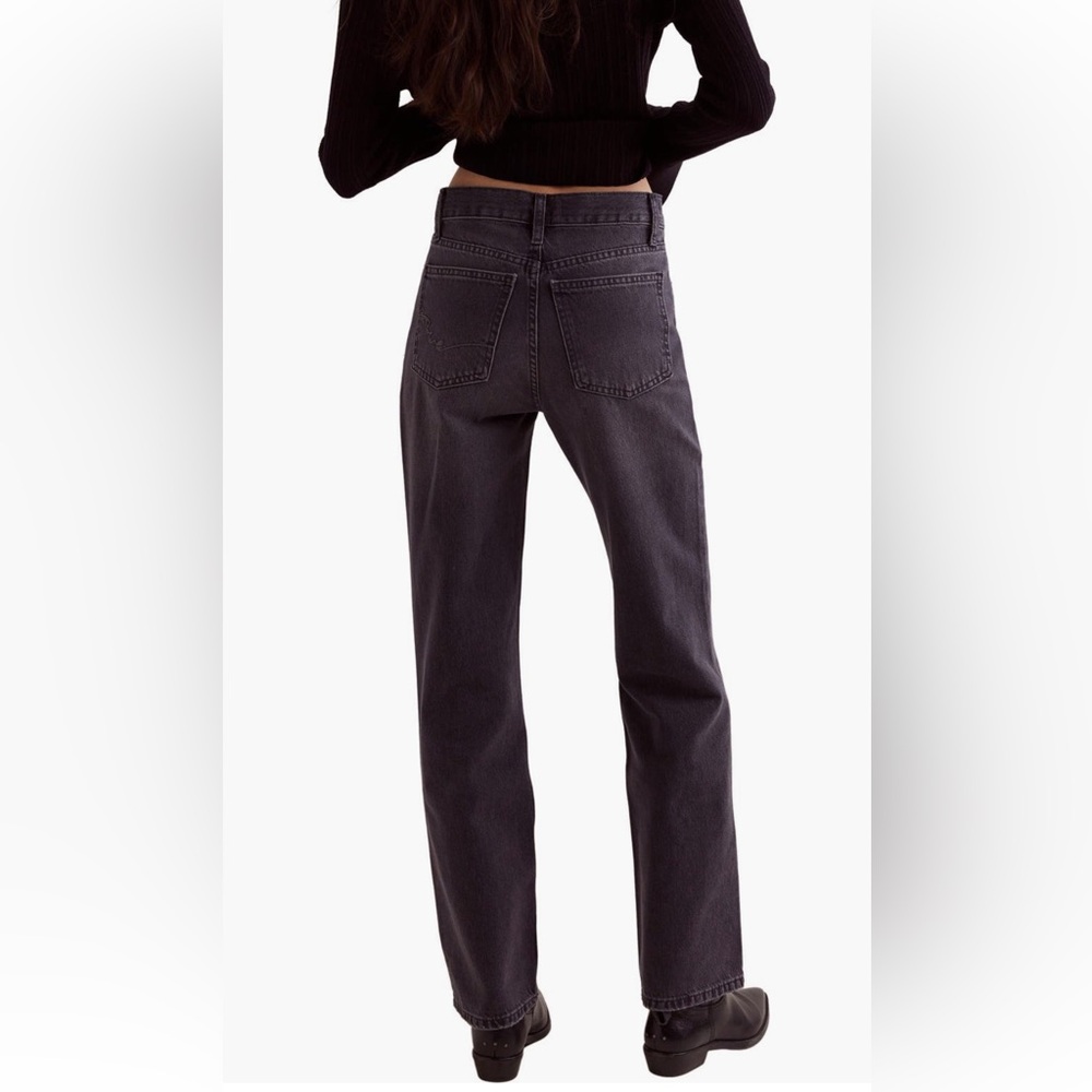 Free people Holly Straight-Leg Jeans - Black - Picture 2 of 5